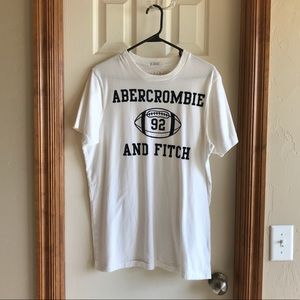 Men’s XL White Football Abercrombie T
